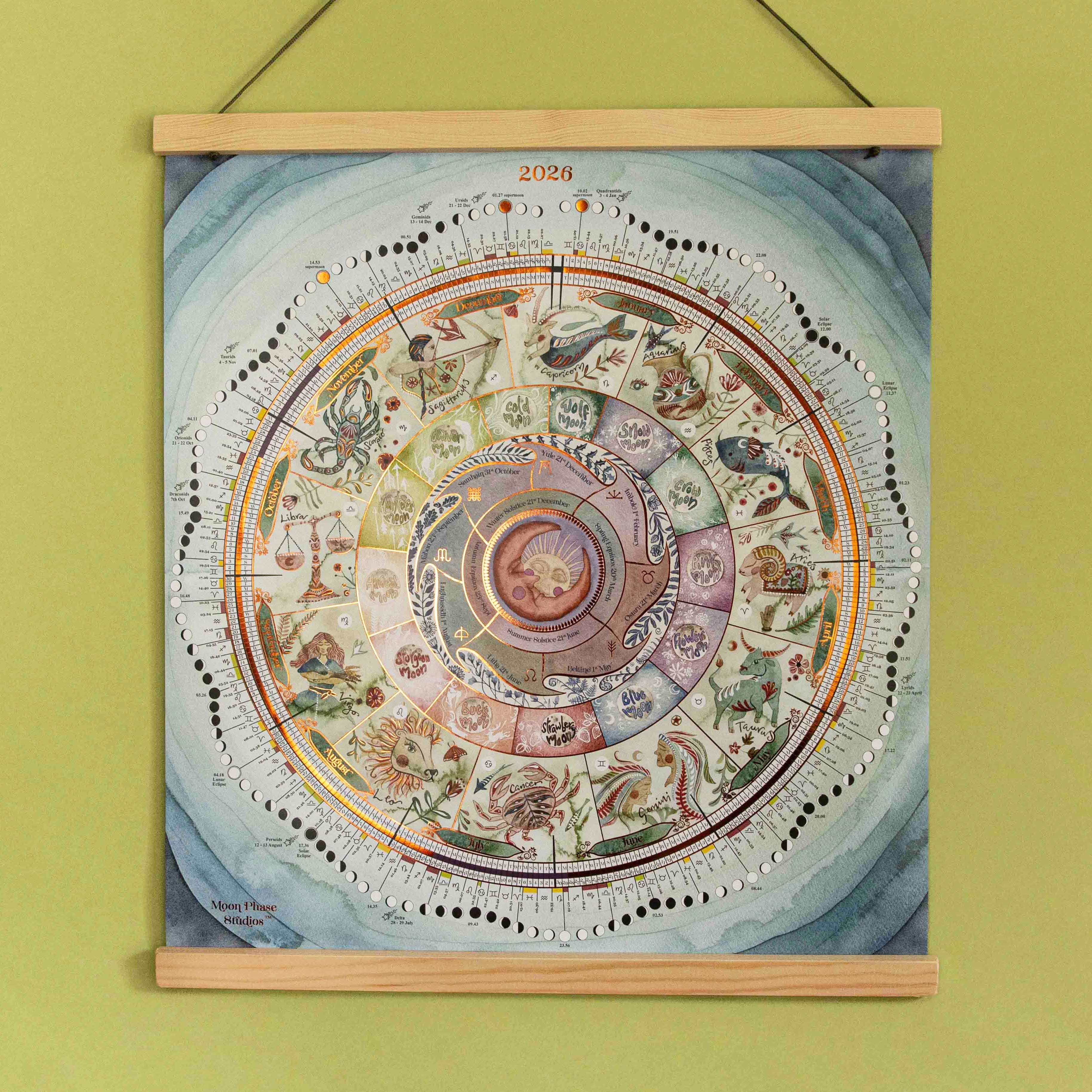 Moon Phase Calendars | Lunar Wall Calendar Posters