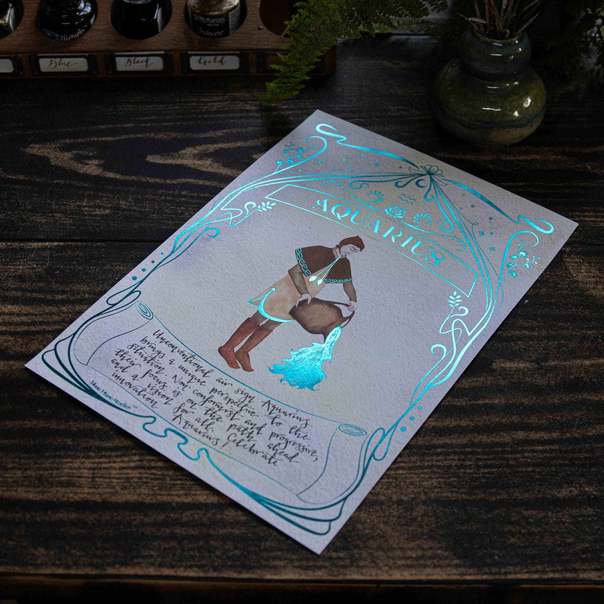 Aquarius Zodiac Print