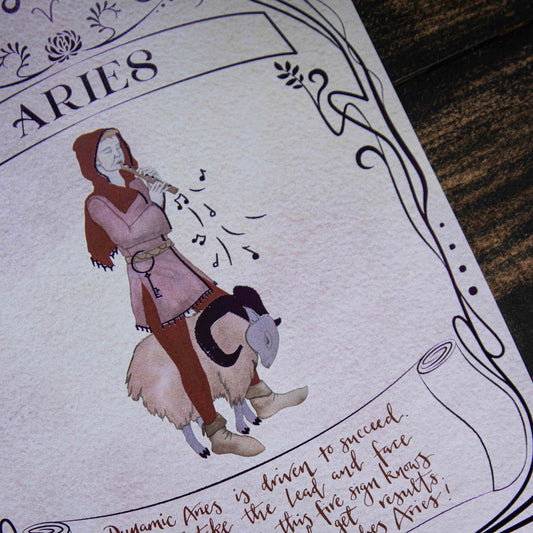 Aries Zodiac Print