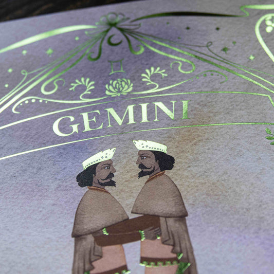 Gemini Zodiac Print