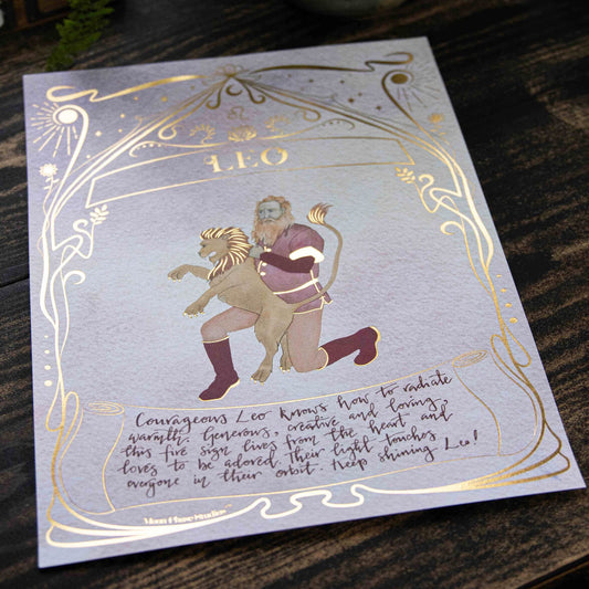 Leo Zodiac Print