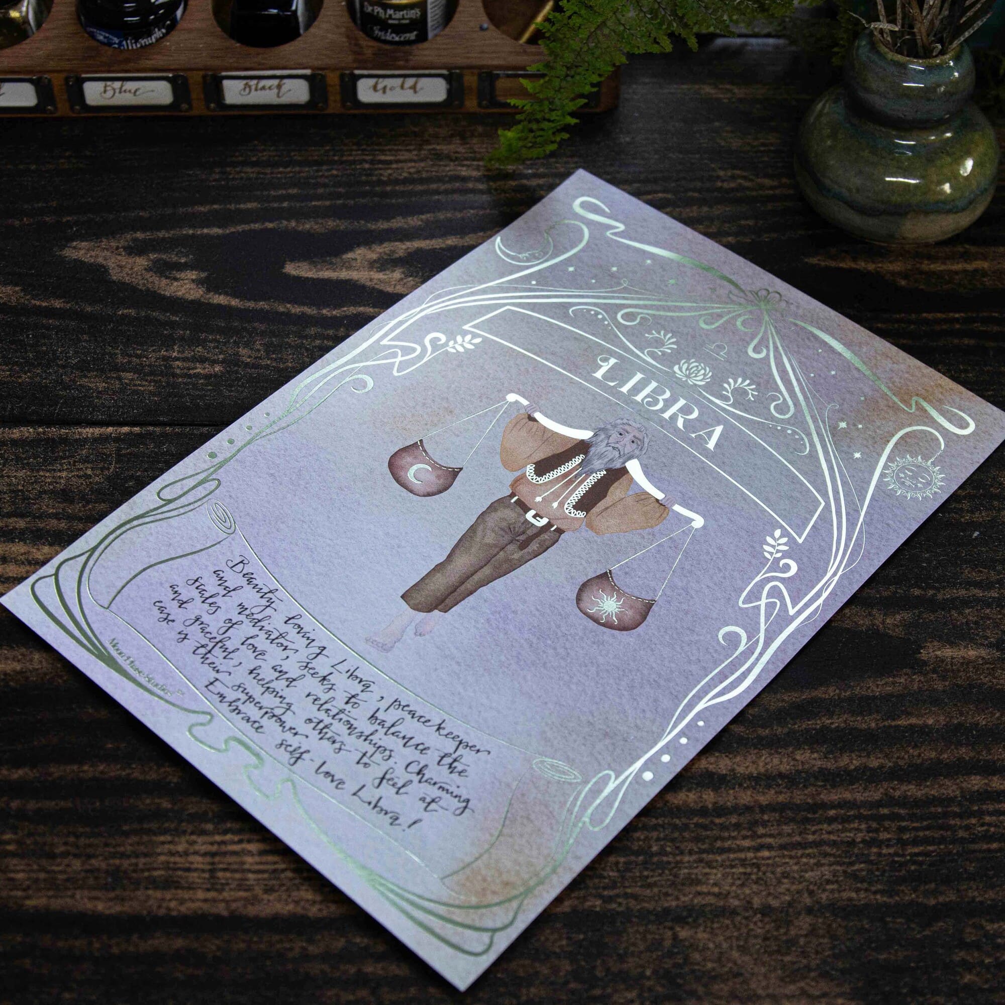 Libra Zodiac Print
