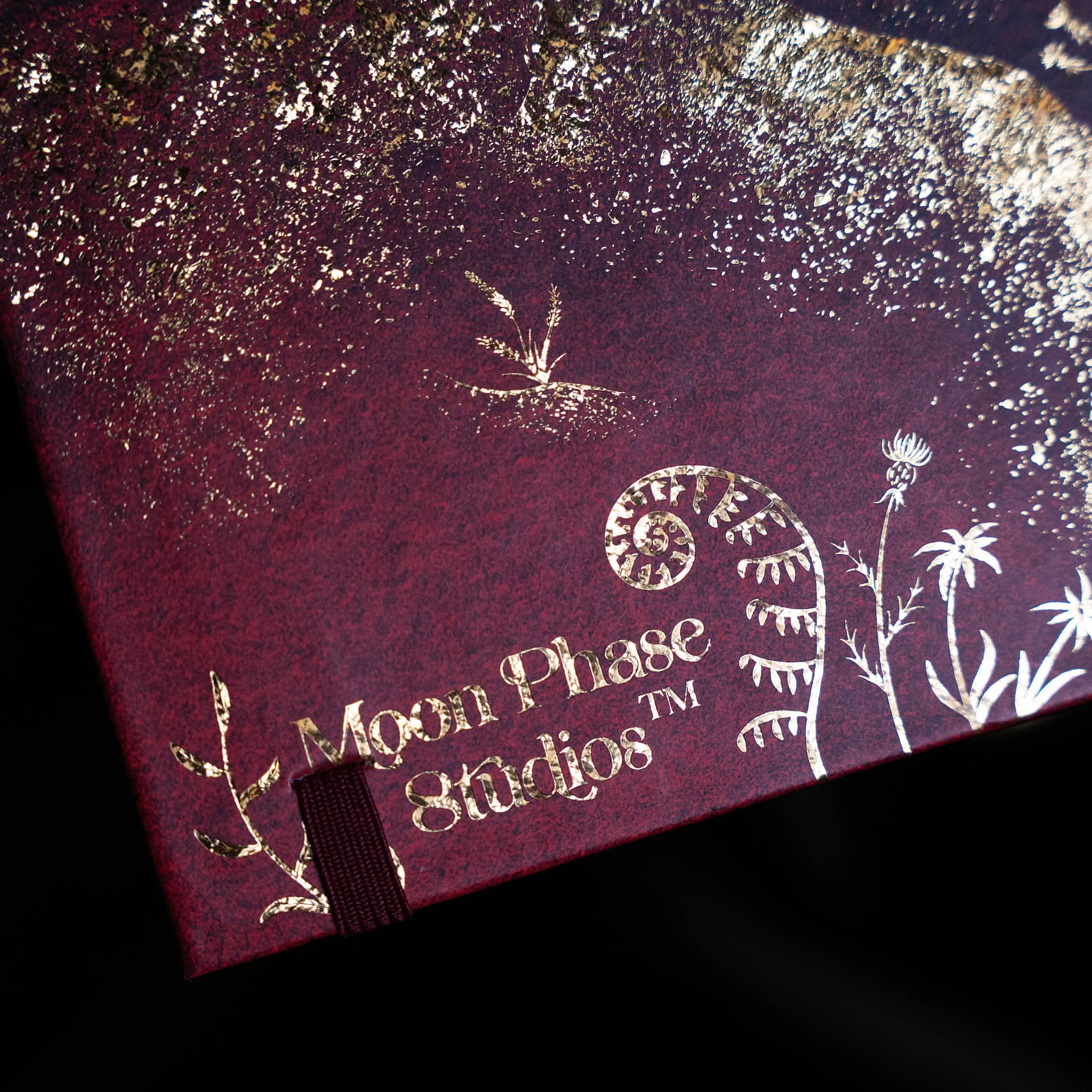 Moon Phase Studios logo on the 13 moon journal 2027 book