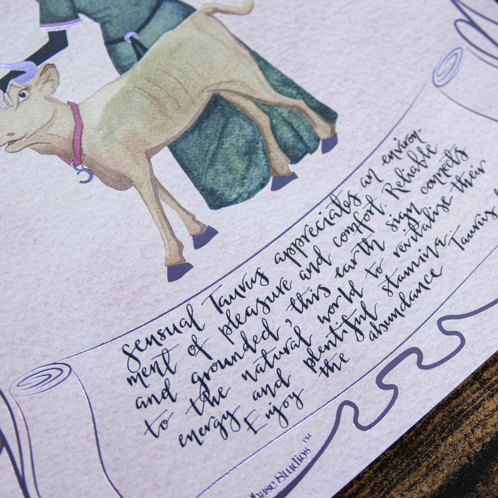 Taurus Zodiac Print