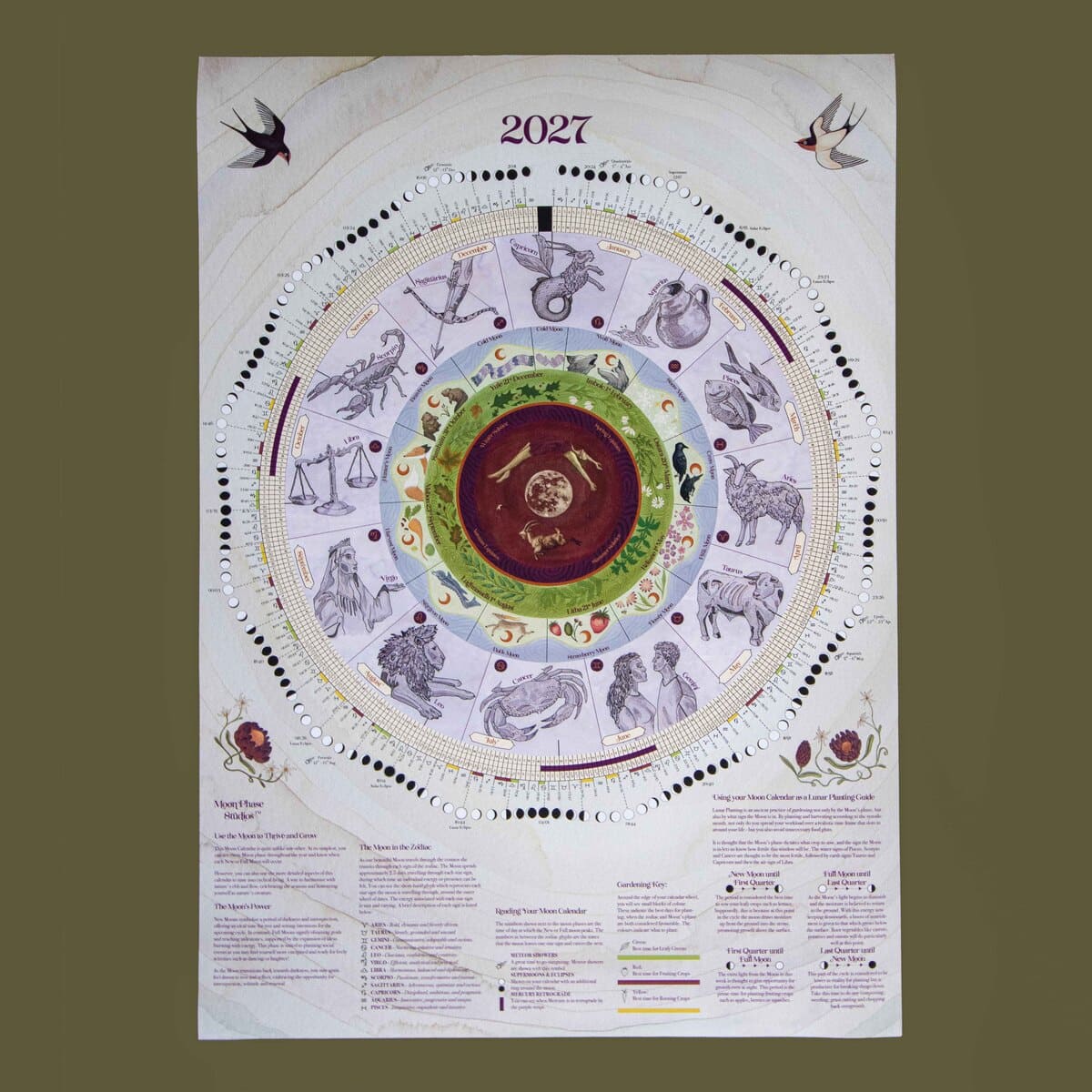 2027 | Large Moon Calendar