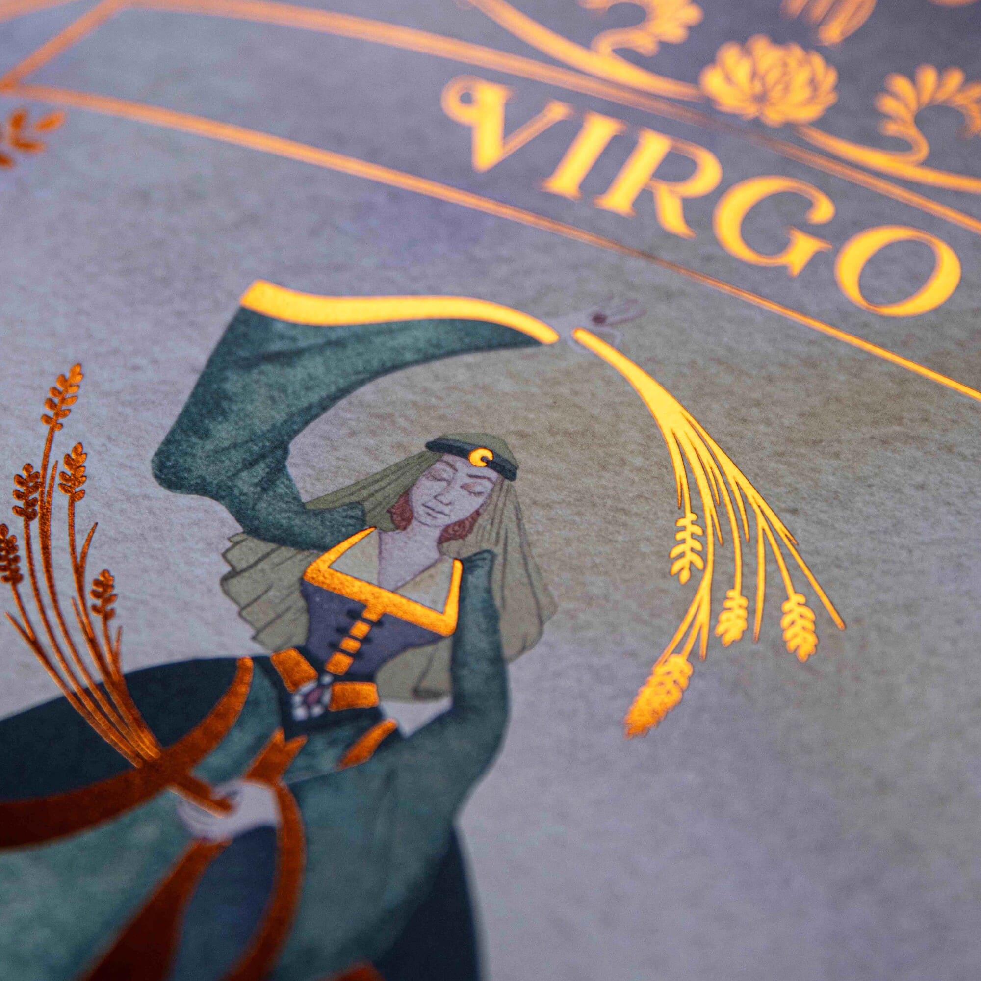Virgoページ Virgo Zodiac Print – Moon Phase Studios